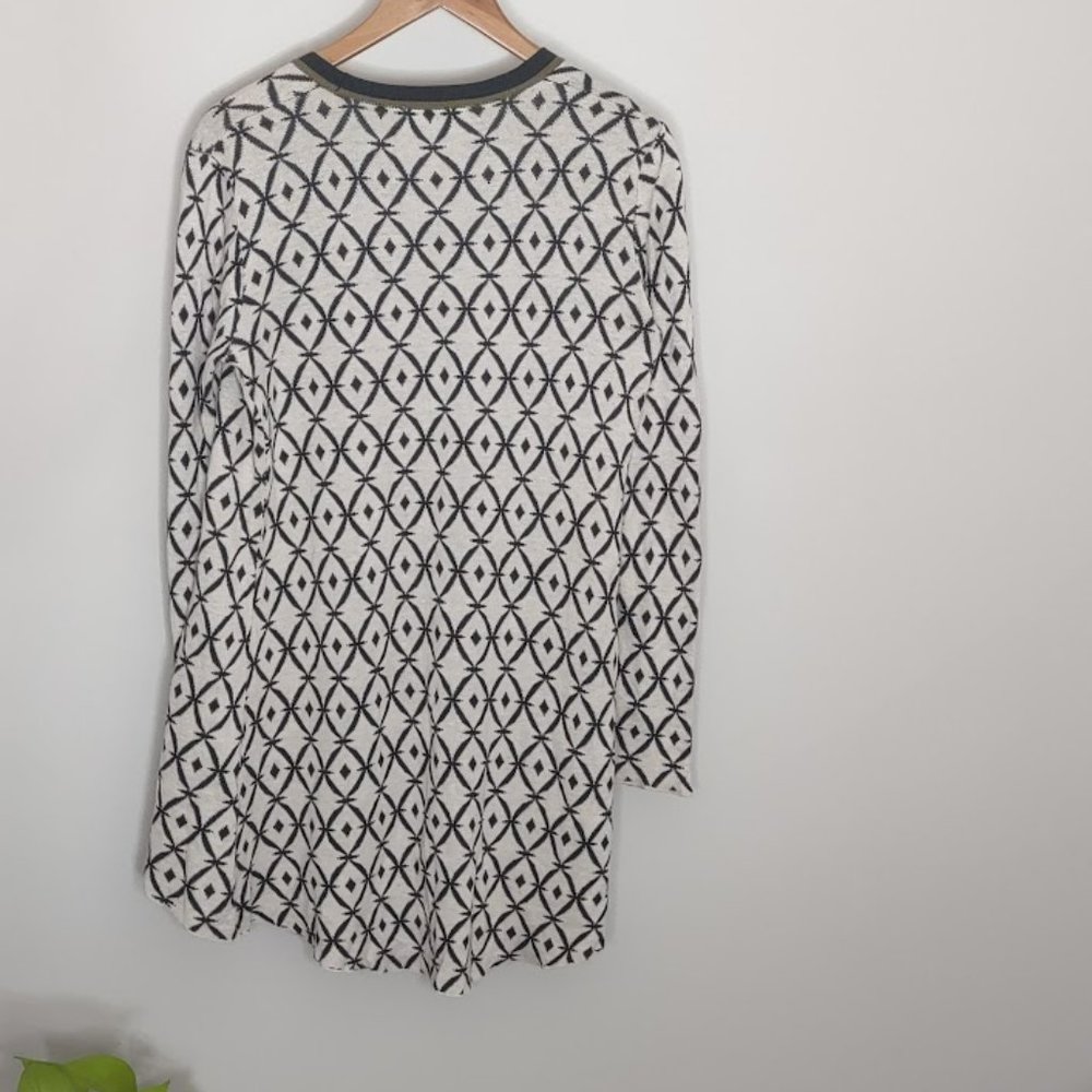 Belldini Open Front Abstract Drapey Cardigan Swea… - image 6